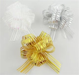 5" and 7" Organza Stripe Multi-Loop Pull Bow (25 or 50 pack)