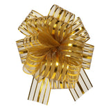 5" and 7" Organza Stripe Multi-Loop Pull Bow (25 or 50 pack)